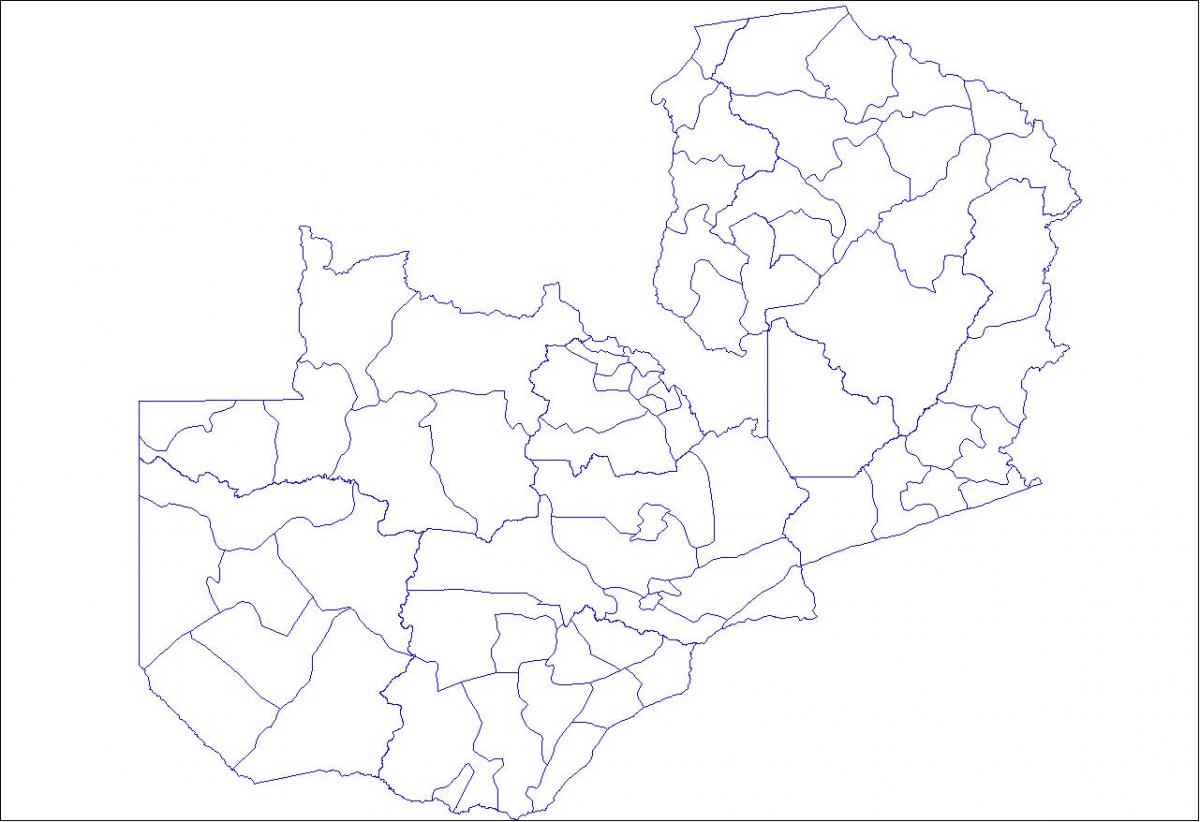 Mappa di contorno Zambia