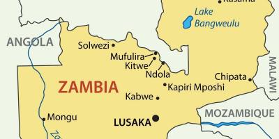 Mappa di kitwe, Zambia